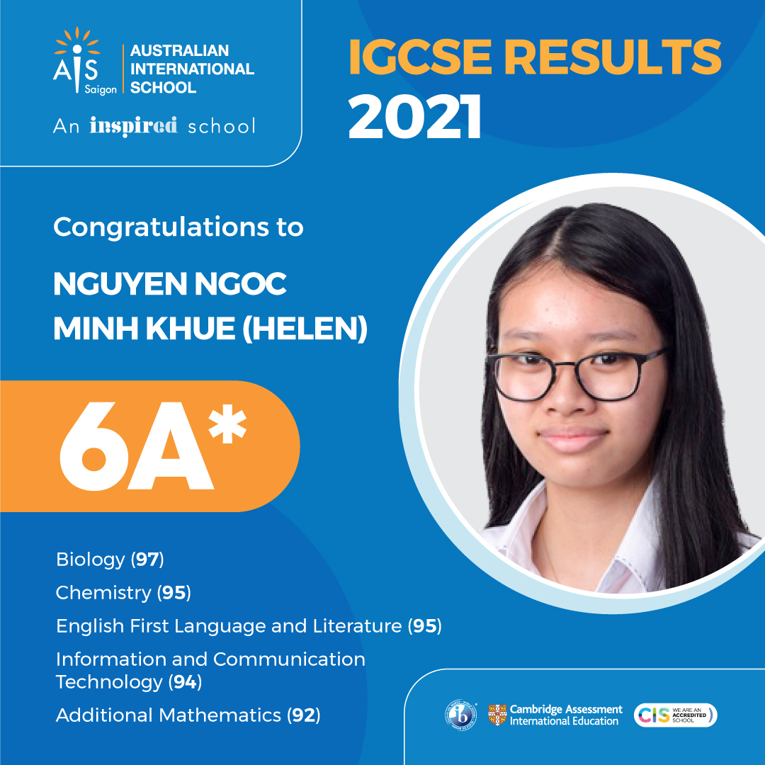 IGCSE 2021 Nguyen Ngoc Minh Khue