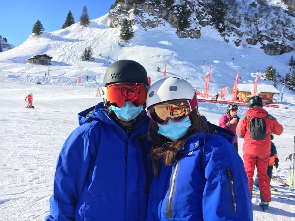 Boarding ski day 